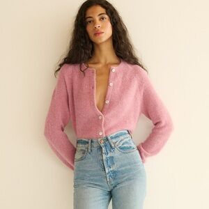 DOEN NWOT PETRA CARDIGAN IN ROSEBUD